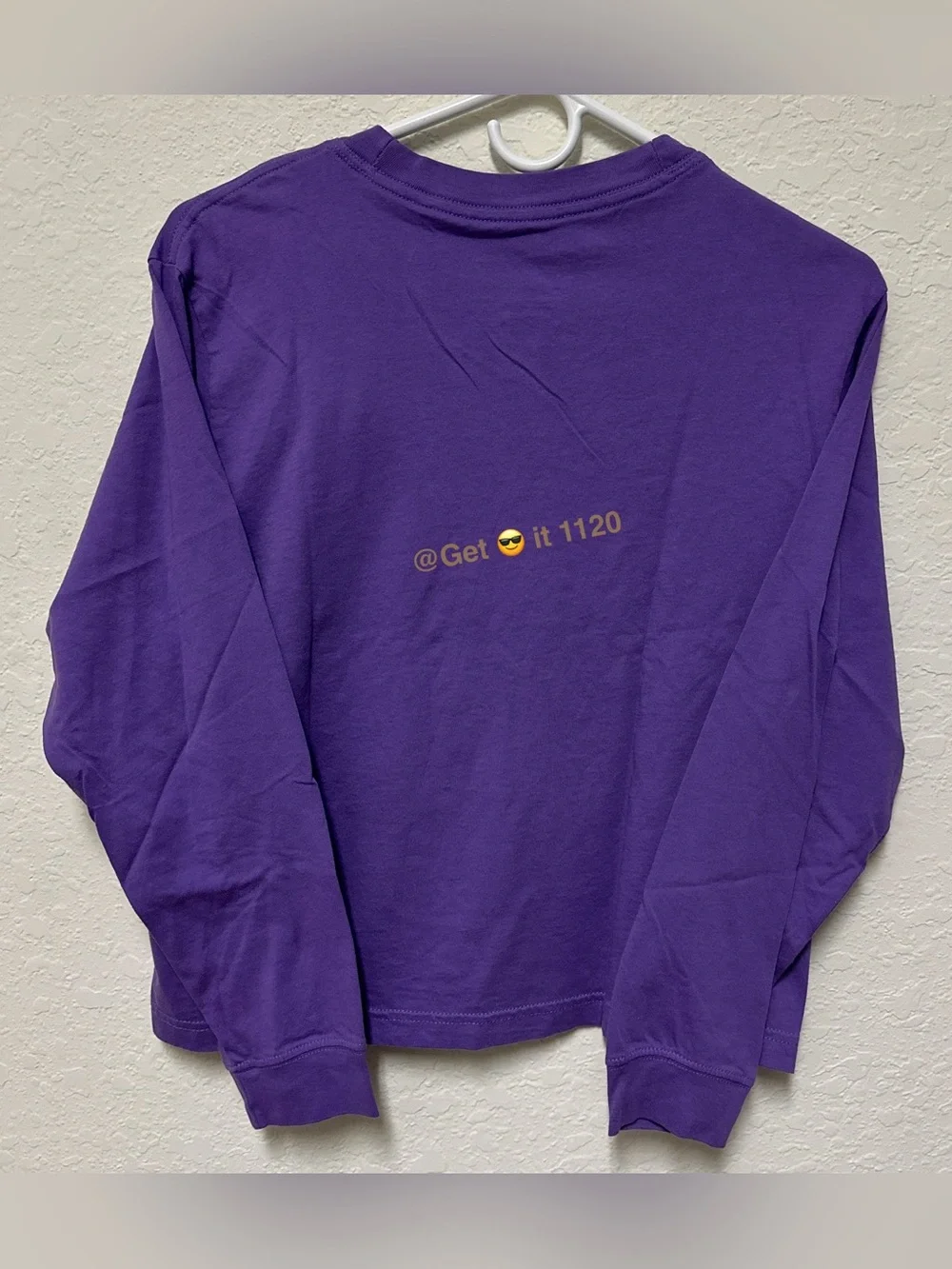 Nike Sportswear Big Kids' (Girls') Long-Sleeve T-Shirt DV0575-542 Purple Size XL